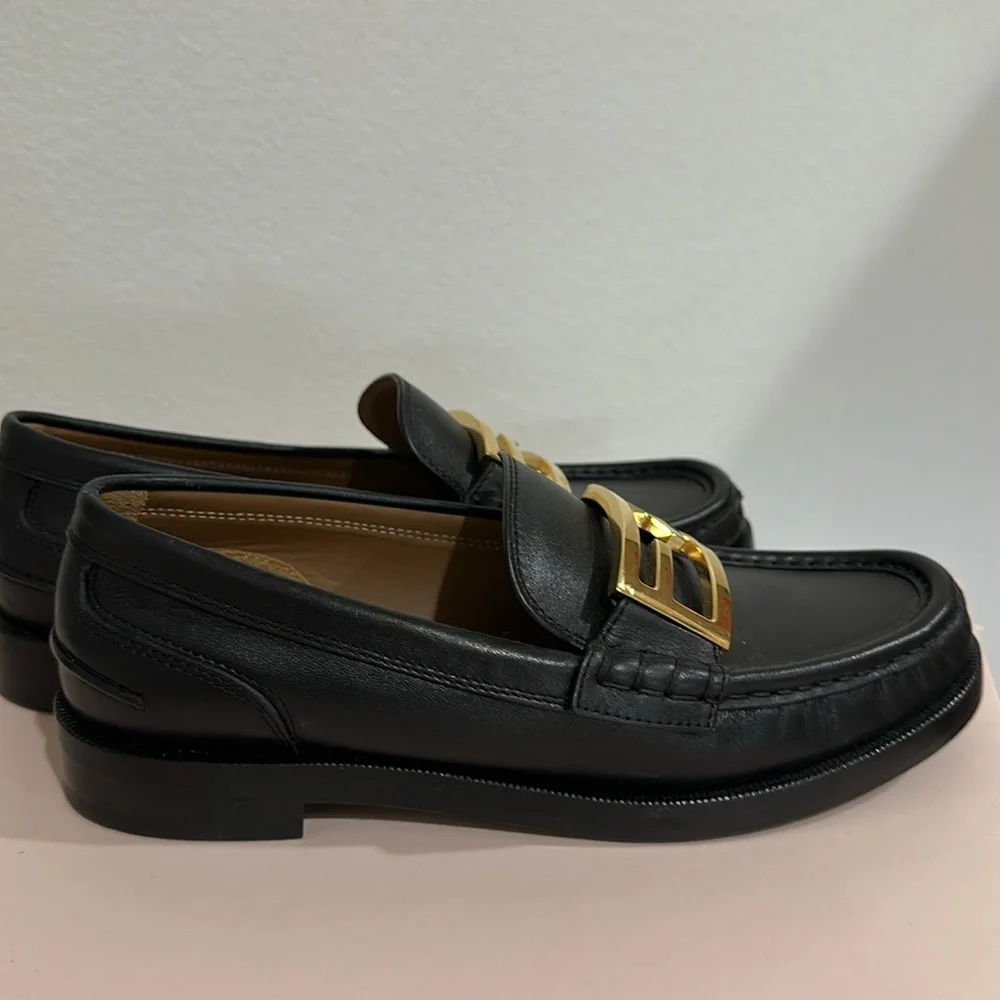 FENDI  Baguette Calfleather Loafers - Picture 10 of 10